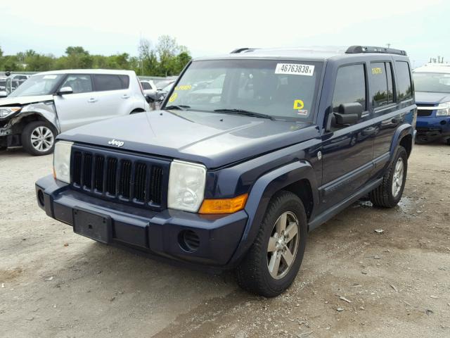 1J8HG48N76C198419 - 2006 JEEP COMMANDER Mavi foto 2