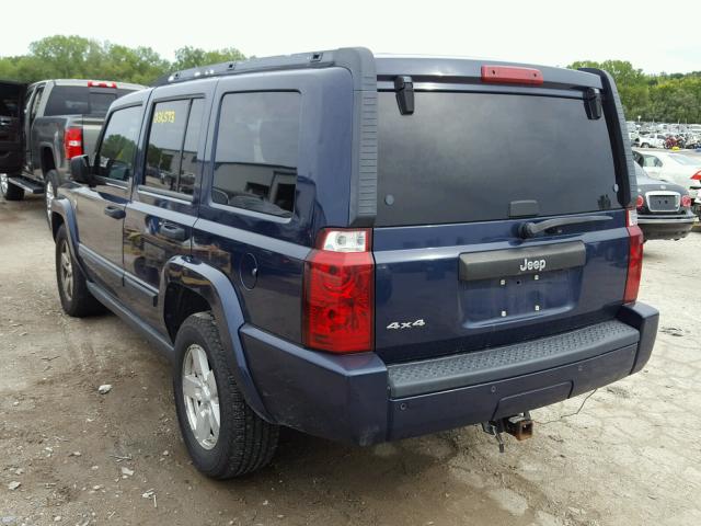 1J8HG48N76C198419 - 2006 JEEP COMMANDER Mavi foto 3