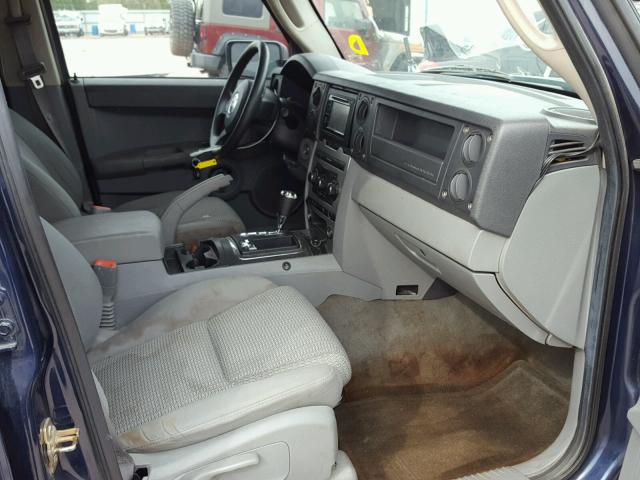 1J8HG48N76C198419 - 2006 JEEP COMMANDER Mavi foto 5