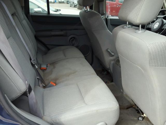 1J8HG48N76C198419 - 2006 JEEP COMMANDER Mavi foto 6