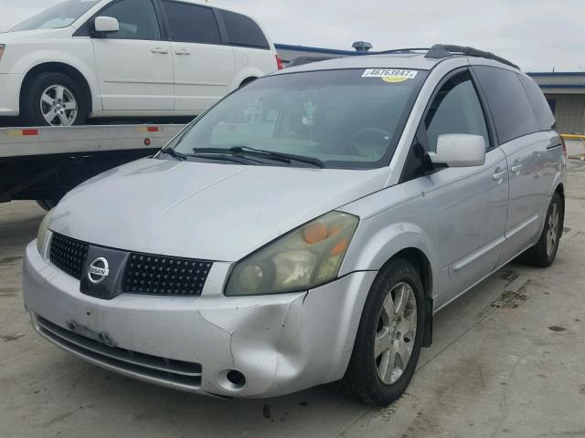 5N1BV28U94N347733 - 2004 NISSAN QUEST SILVER photo 2