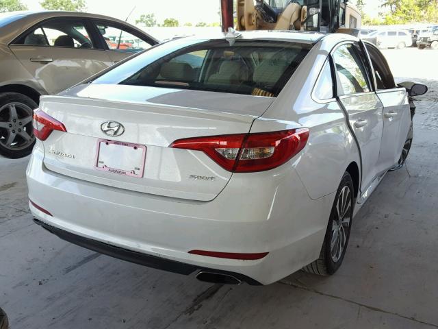 5NPE34AF9GH306358 - 2016 HYUNDAI SONATA SPO WHITE photo 4