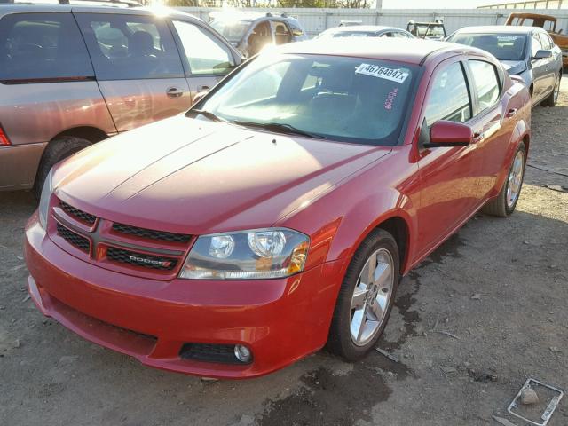 1C3CDZCB0DN548614 - 2013 DODGE AVENGER SX MAROON photo 2