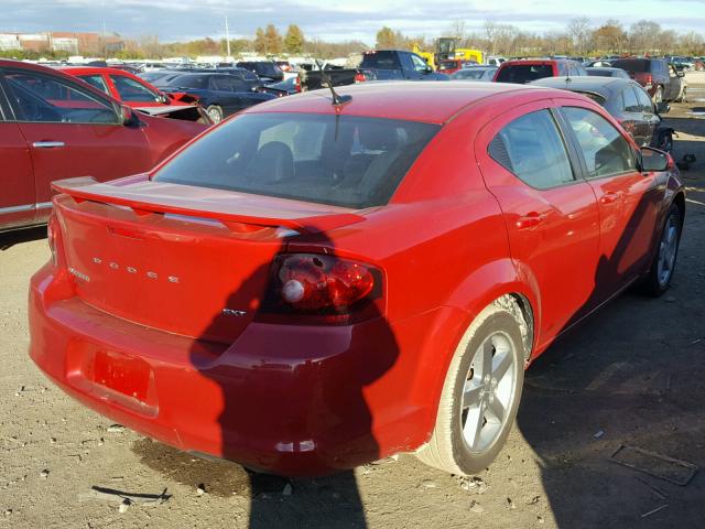 1C3CDZCB0DN548614 - 2013 DODGE AVENGER SX MAROON photo 4