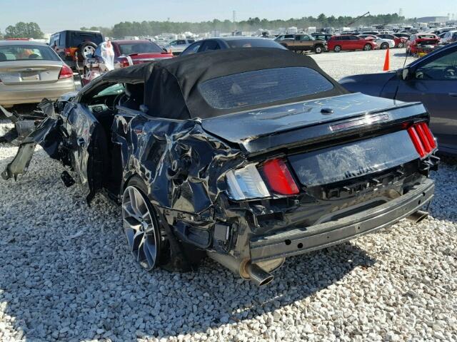 1FATP8FF4F5337601 - 2015 FORD MUSTANG GT BLACK photo 3