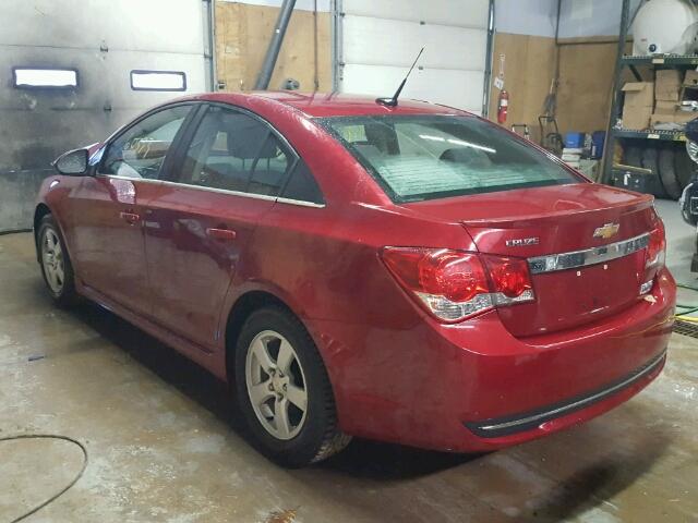 1G1PC5SBXE7467953 - 2014 CHEVROLET CRUZE LT RED photo 3