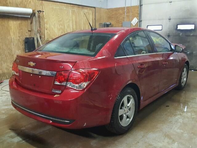 1G1PC5SBXE7467953 - 2014 CHEVROLET CRUZE LT RED photo 4