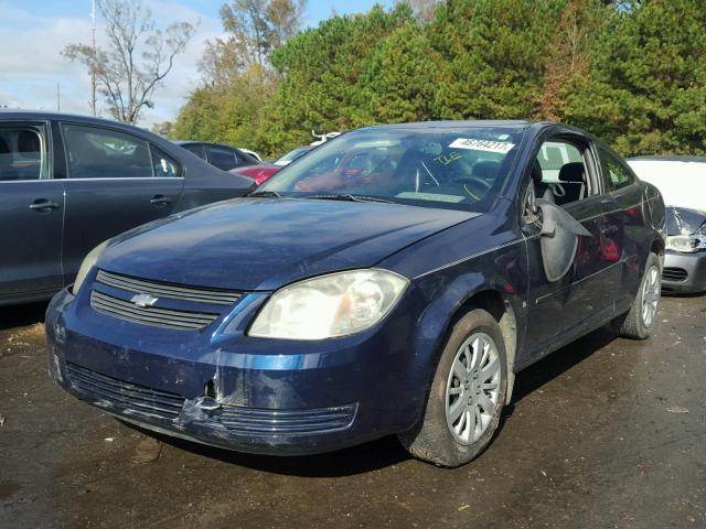 1G1AS18H297222423 - 2009 CHEVROLET COBALT LS BLUE photo 2