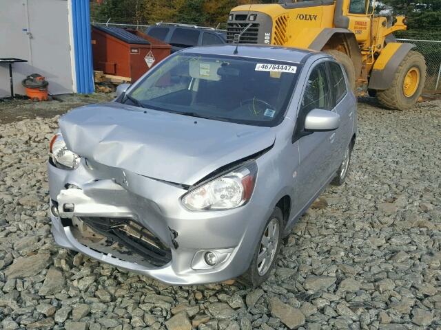 ML32A4HJ5EH015213 - 2014 MITSUBISHI MIRAGE ES GRAY photo 2