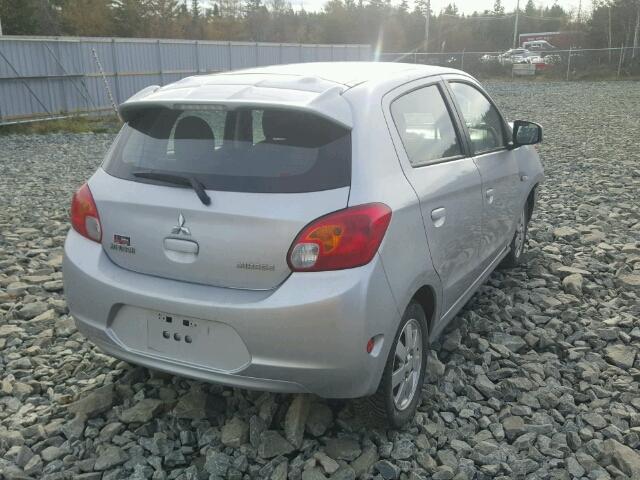 ML32A4HJ5EH015213 - 2014 MITSUBISHI MIRAGE ES GRAY photo 4