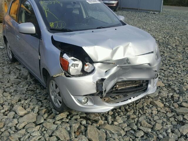 ML32A4HJ5EH015213 - 2014 MITSUBISHI MIRAGE ES GRAY photo 9