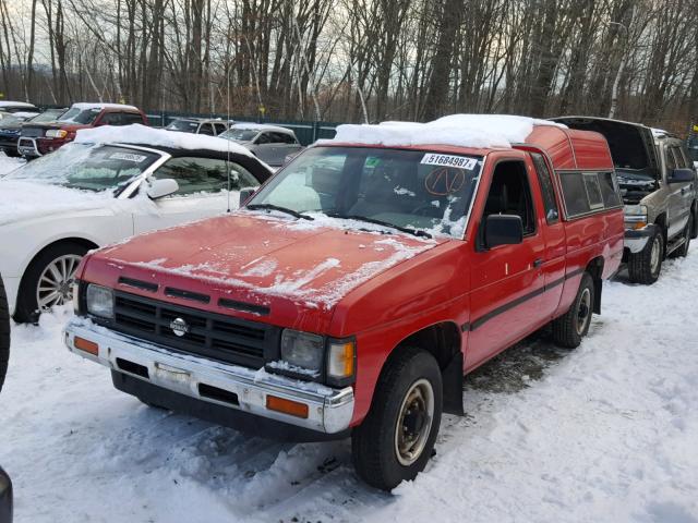 1N6SD16S4LC423384 - 1990 NISSAN D21 KING C RED photo 2