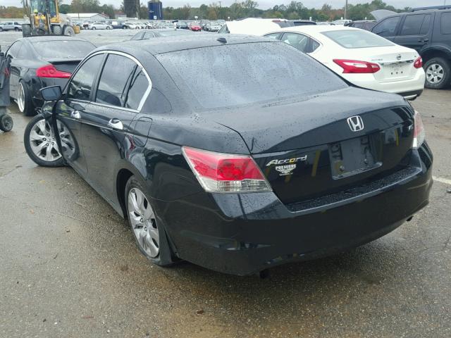 1HGCP36809A019373 - 2009 HONDA ACCORD EXL BLACK photo 3