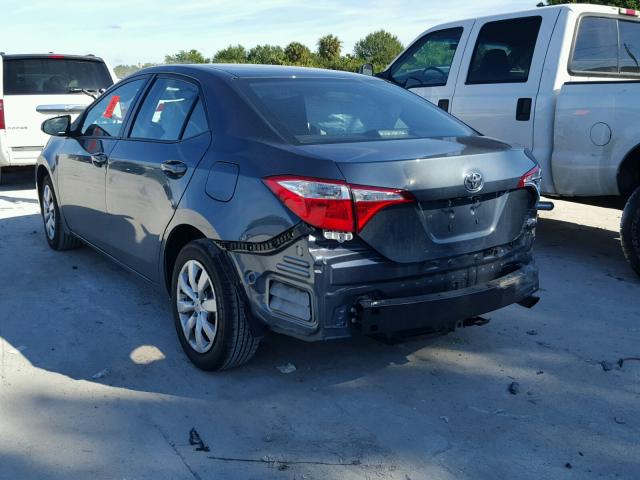 2T1BURHE5GC573252 - 2016 TOYOTA COROLLA L GRAY photo 3