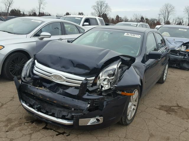 3FAHP08188R218314 - 2008 FORD FUSION SEL BLUE photo 2