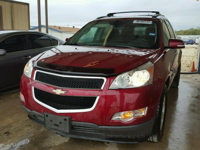 1GNKVGED5BJ161236 - 2011 CHEVROLET TRAVERSE L RED photo 2