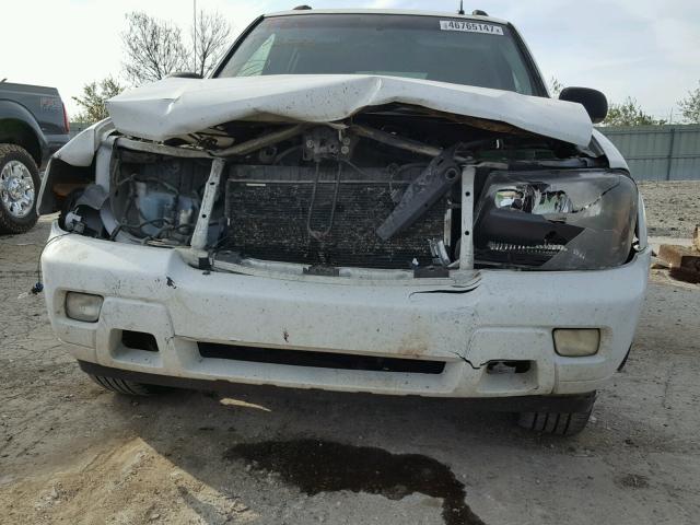 1GNET16S266173589 - 2006 CHEVROLET TRAILBLAZE WHITE photo 9