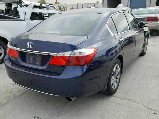 1HGCR2F36EA122588 - 2014 HONDA ACCORD LX BLUE photo 4