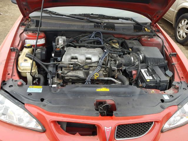 1G2NF12E21M548695 - 2001 PONTIAC GRAND AM S წითელი ფოტო 7