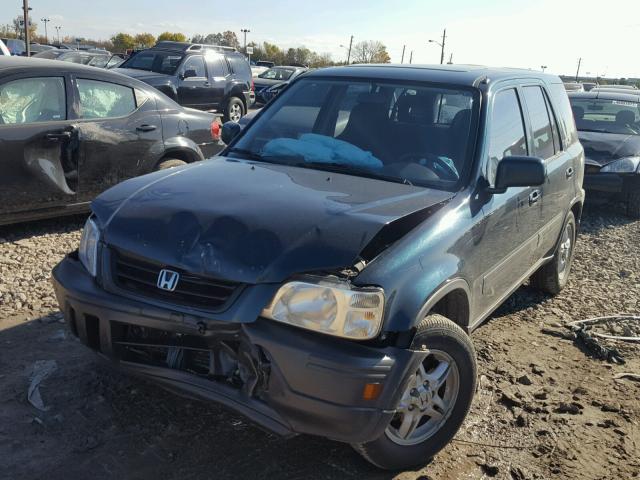 JHLRD1869WC097381 - 1998 HONDA CR-V EX GREEN photo 2