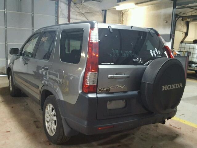 JHLRD78815C028672 - 2005 HONDA CR-V EX ნაცრისფერი ფოტო 3