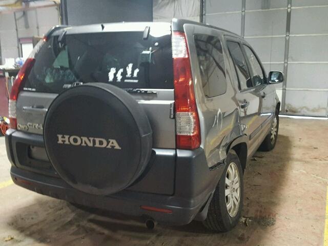 JHLRD78815C028672 - 2005 HONDA CR-V EX ნაცრისფერი ფოტო 4
