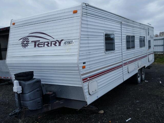 1EA1G312321585450 - 2002 TERY TRAILER WHITE photo 2