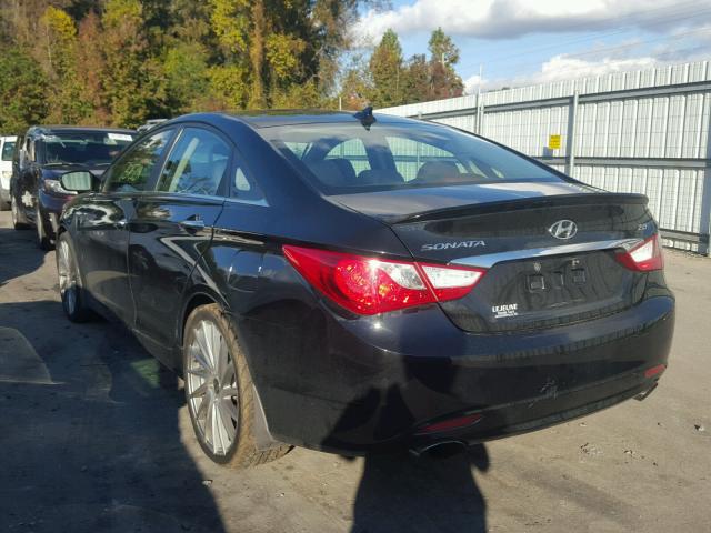 5NPEC4ABXDH645171 - 2013 HYUNDAI SONATA SE BLACK photo 3