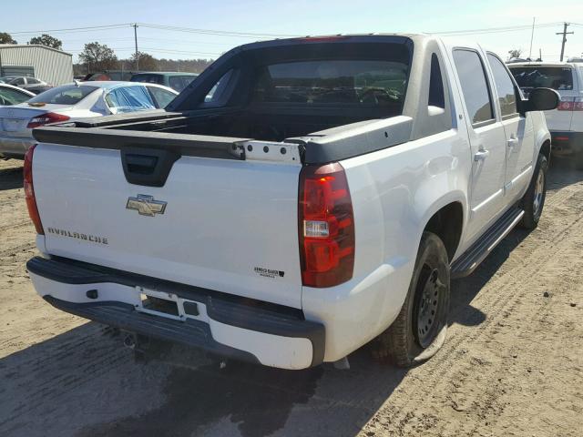 3GNEC12J27G282356 - 2007 CHEVROLET AVALANCHE WHITE photo 4