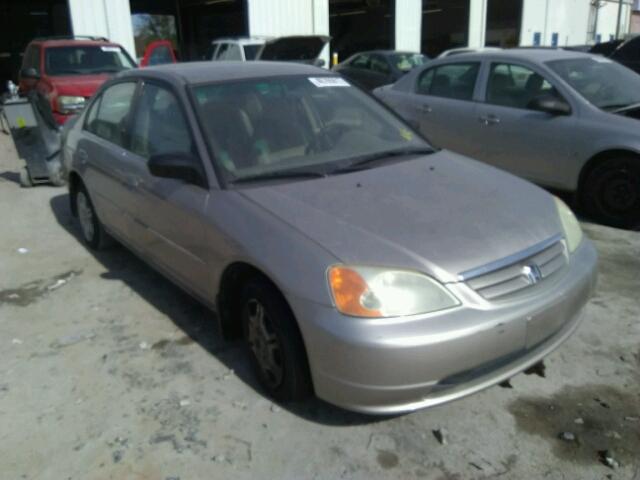 1HGES16502L021670 - 2002 HONDA CIVIC LX TAN photo 1