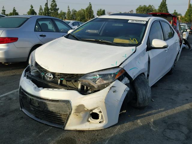 5YFBURHE9EP016955 - 2014 TOYOTA COROLLA L WHITE photo 2