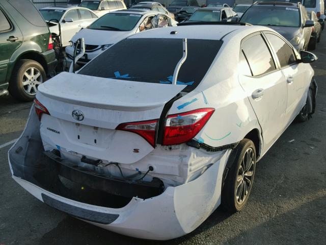 5YFBURHE9EP016955 - 2014 TOYOTA COROLLA L WHITE photo 4