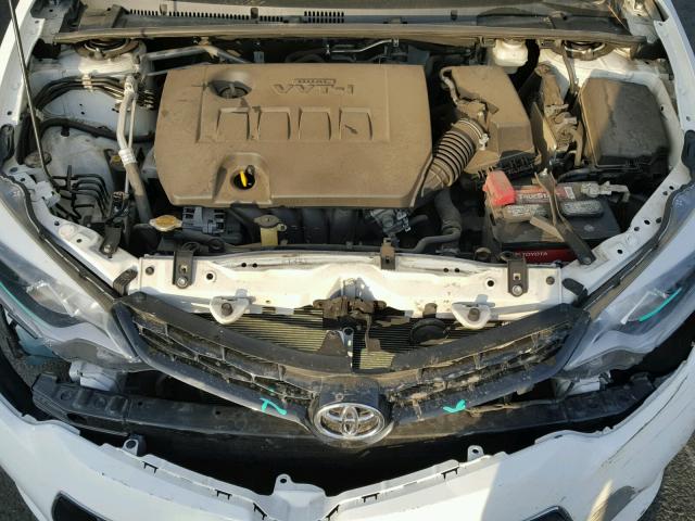 5YFBURHE9EP016955 - 2014 TOYOTA COROLLA L WHITE photo 7