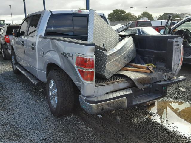 1FTFW1ET6EKF26131 - 2014 FORD F150 SUPER SILVER photo 3