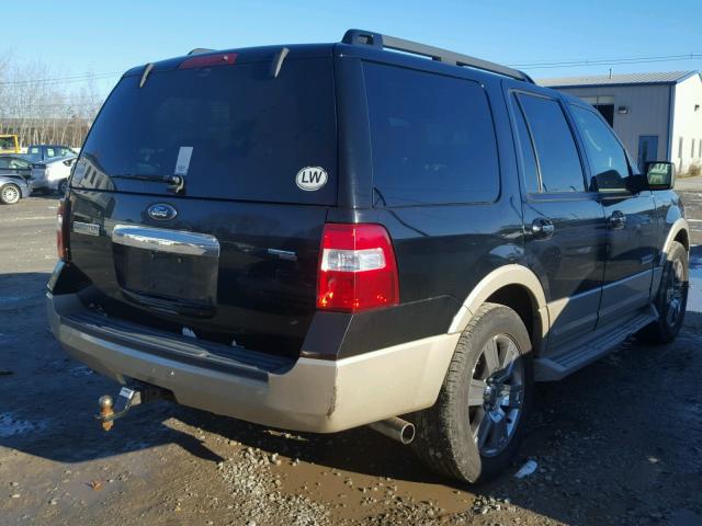 1FMFU18527LA63450 - 2007 FORD EXPEDITION BLACK photo 4