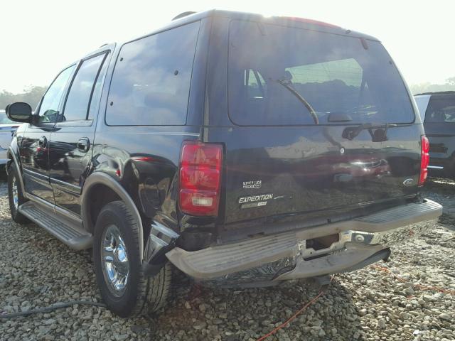 1FMRU17L42LA58966 - 2002 FORD EXPEDITION BLACK photo 3