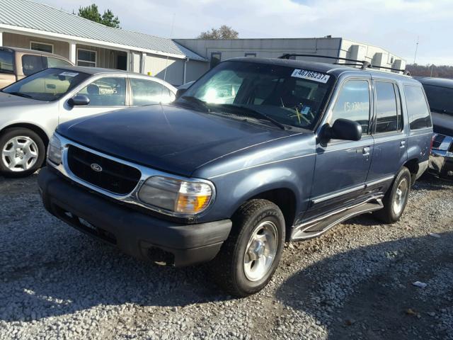 1FMZU63X0YUB87246 - 2000 FORD EXPLORER BLUE photo 2