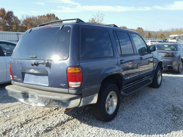 1FMZU63X0YUB87246 - 2000 FORD EXPLORER BLUE photo 4