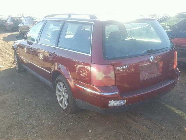 WVWVD63B74E125211 - 2004 VOLKSWAGEN PASSAT GLS RED photo 3