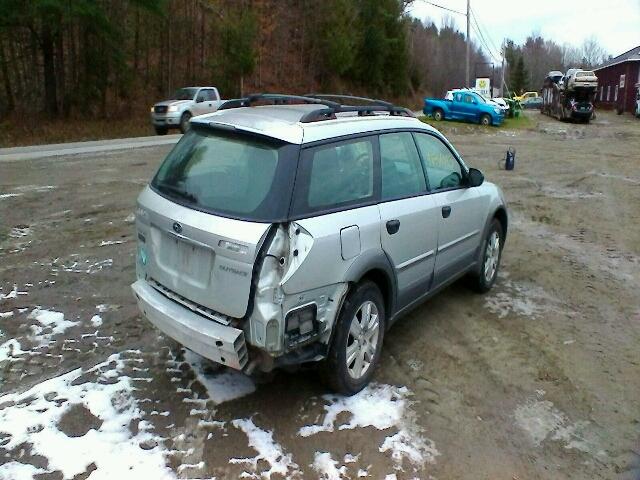 4S4BP61C357328619 - 2005 SUBARU LEGACY OUT SILVER photo 4