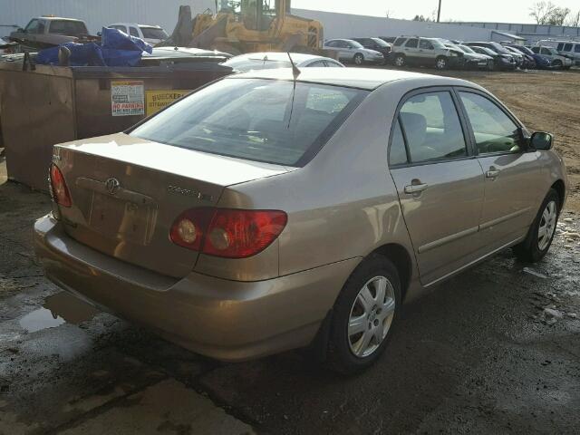 2T1BR32E86C643686 - 2006 TOYOTA COROLLA CE TAN photo 4