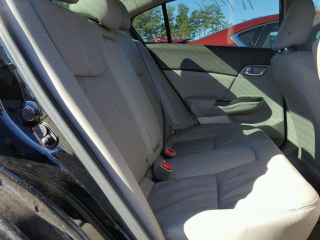 19XFB2F91CE071077 - 2012 HONDA CIVIC EXL أسود صورة 6