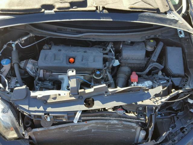 19XFB2F91CE071077 - 2012 HONDA CIVIC EXL أسود صورة 7