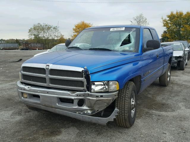 1B7KC23Z11J202010 - 2001 DODGE RAM 2500 BLUE photo 2