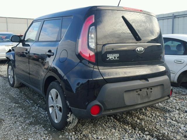 KNDJN2A26G7402074 - 2016 KIA SOUL BLACK photo 3