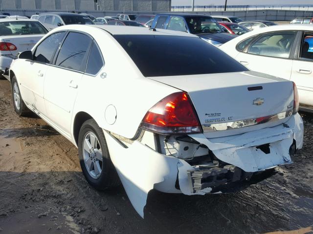 2G1WT58K079342612 - 2007 CHEVROLET IMPALA LT WHITE photo 3