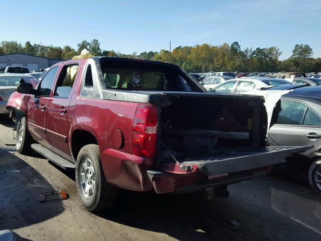 3GNEC12J58G163170 - 2008 CHEVROLET AVALANCHE BURGUNDY photo 3