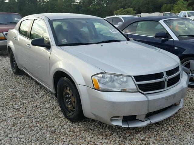 1B3CC4FB1AN225215 - 2010 DODGE AVENGER SX SILVER photo 1