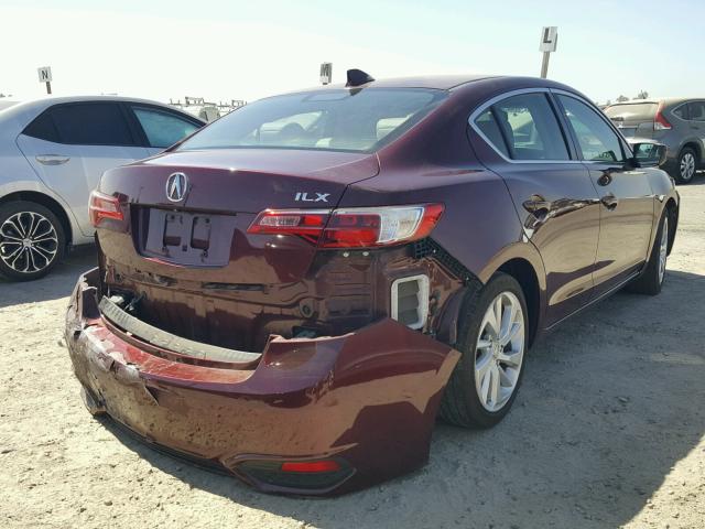 19UDE2F73GA020185 - 2016 ACURA ILX PREMIU MAROON photo 4