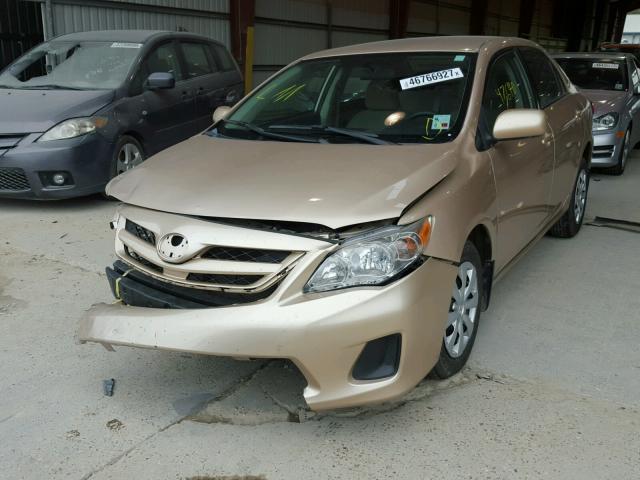 2T1BU4EE7BC564536 - 2011 TOYOTA COROLLA BA TAN photo 2